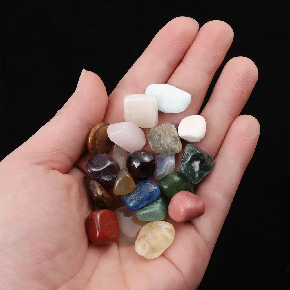 20PCS Rough Natural Quartz Collectible Crystal Minerals Specimen Polished Ore Chakra Healing Stone Raw Gemstone Home Decoration
