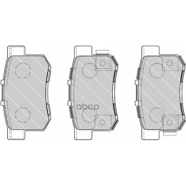 Колодки Тормозные Honda Accord 90-/Civic 97-/Cr-V Ii/Fr-V/Prelude 92-00 Задние Ferodo Fdb1679 Ferodo арт. FDB1679