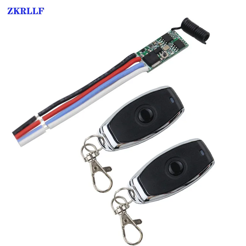 433Mhz Wireless Mini DC12V 1CH Button Switch Sensor Detector LED Lamp Strip Light Switch For Corridor Home Closet Remote Control-3