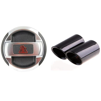 

1Pcs Car Rear Exhaust Pipe Stainless Steel Muffler Tail Pipe for Jetta Mk6 1.4T & 1Pcs Coolant Expansion Tank Cap Lid