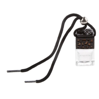 

50Pcs 5ml Hanging Pendant Charm Car Home Air Freshener, Glass Hanging Fresh Perfume Decorative Bottle