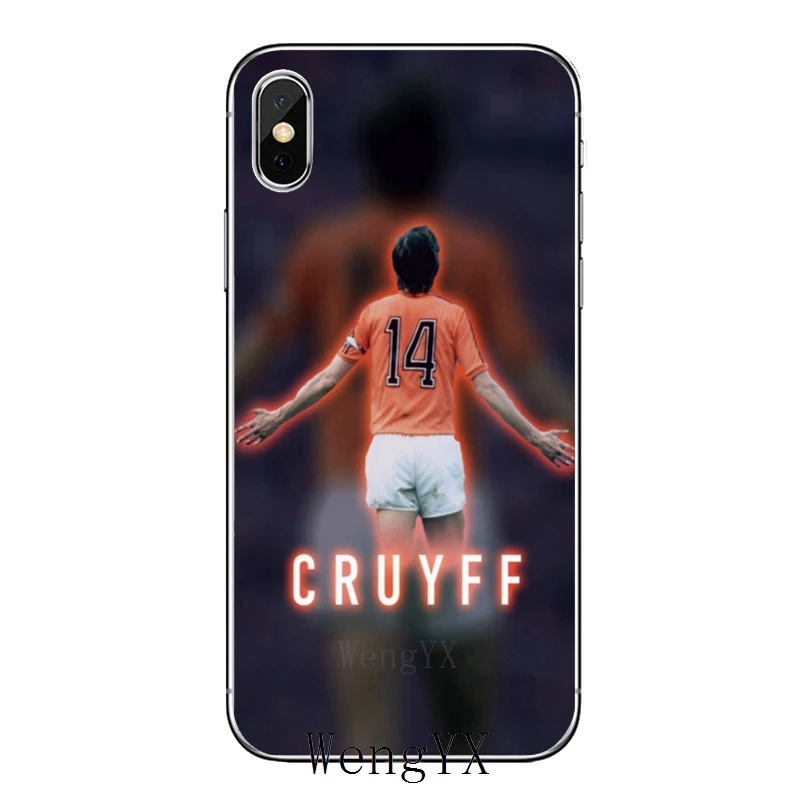 Голландский футболист Johan Cruyff для iPhone 11 pro XR X XS Max 8 7 6s plus SE 5s 5c iPod Touch 5 6 Чехол - Цвет: Johan-Cruyff-A-08
