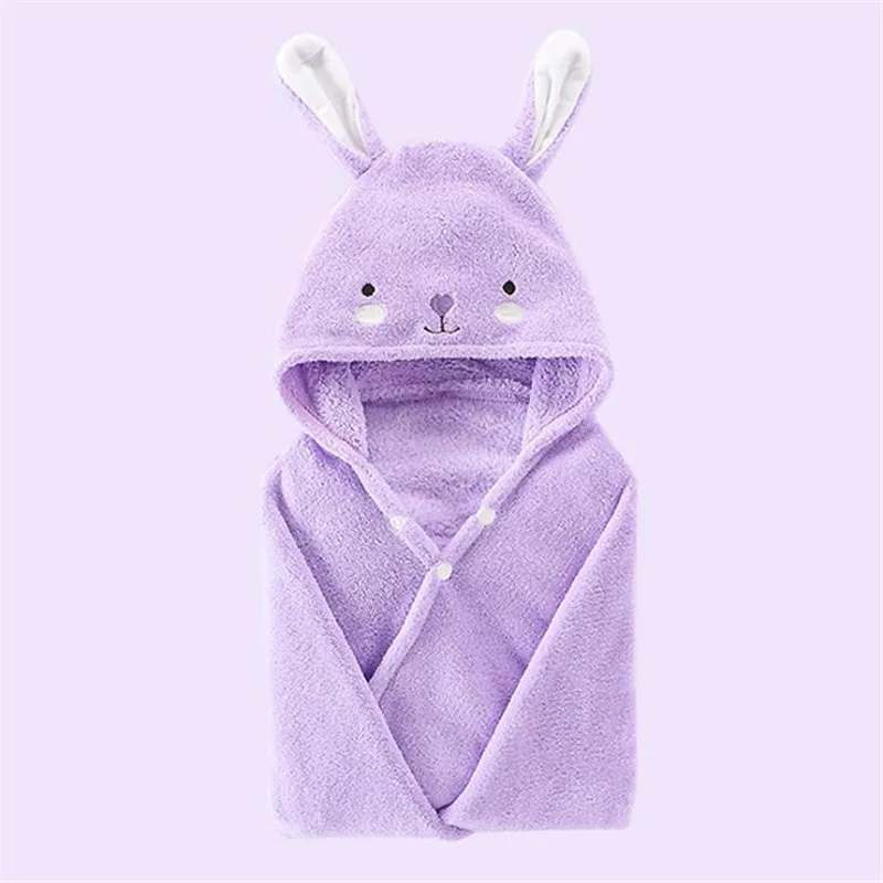 Color 3 Банный халат для новорожденных; полотенце с капюшоном; хлопковая мягкая пляжная одежда для малышей; 70*140 см - Цвет: Color 3
