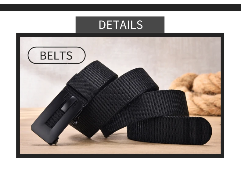 holeless belt Men's Belt Army Outdoor Sports Luxury Designer Automatic Buckle Male Military Tactical Belts High Quality Nylon Canvas Waistband tiger belt