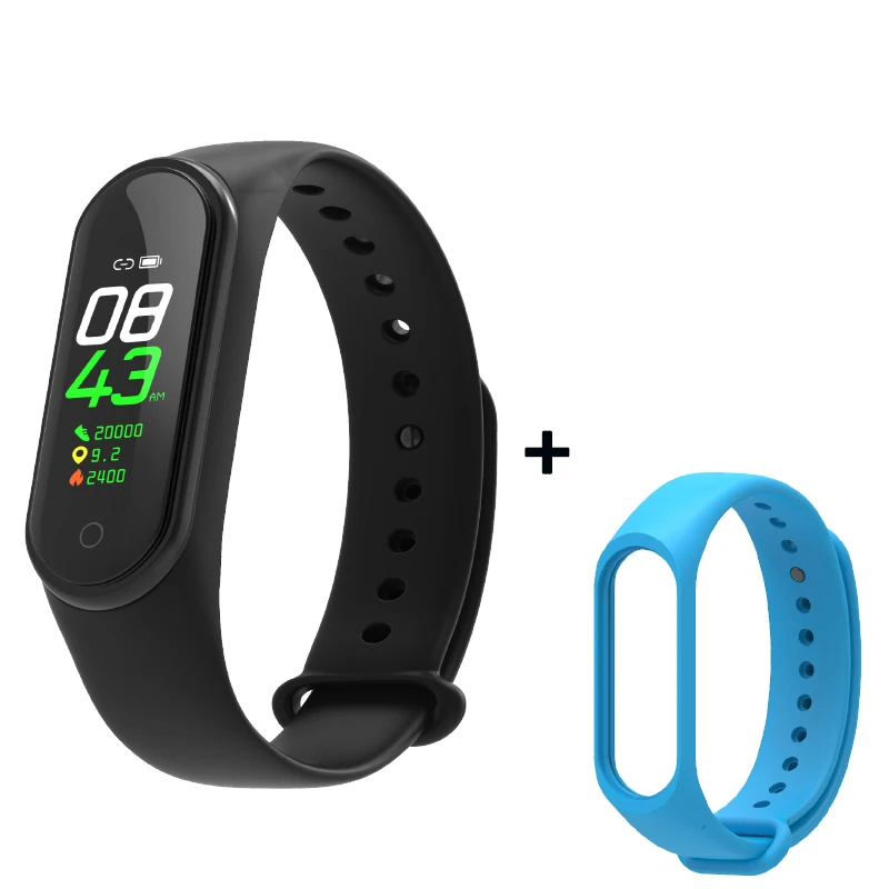 Smart Fitness Bracelet M4 Tracker Waterproof Pedometer Blood Pressure Watch Support Multi-Languauge Wristband For Men Women Kids - Цвет: As shown3