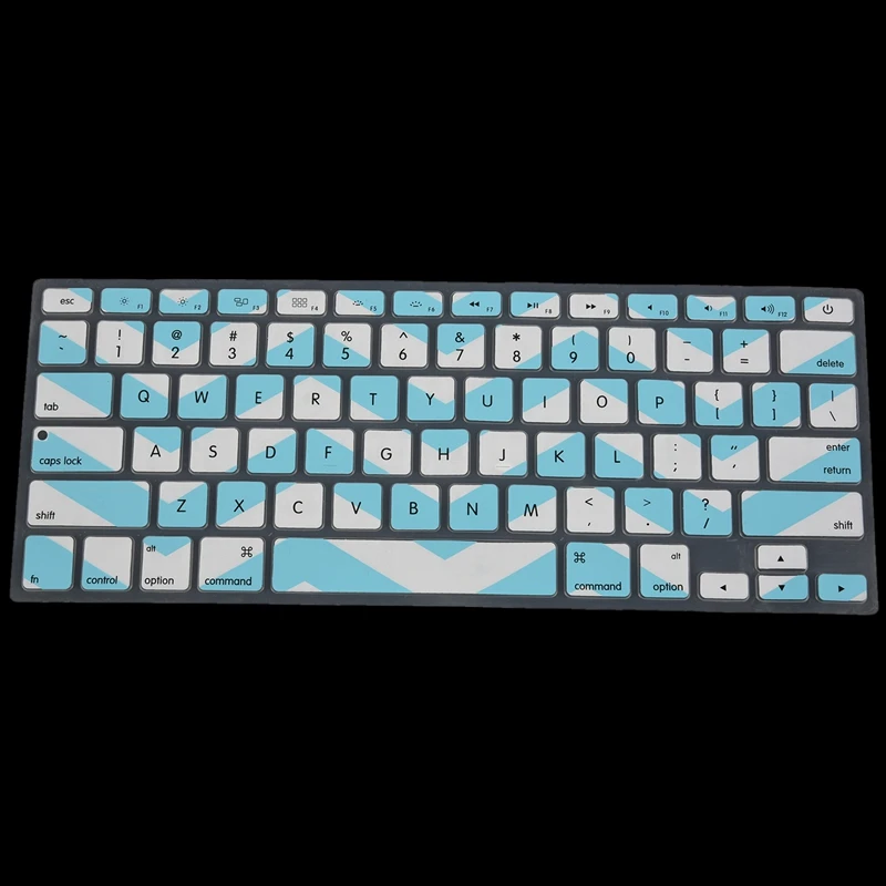 Зиг-заг Клавиатура Обложка кожи для Pro 13 15 17 дюймов синий