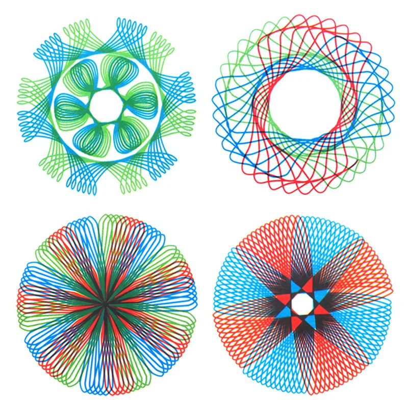 27 pçs criativo spirograph desenho brinquedos educativos