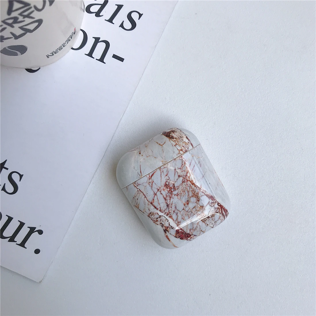 Чехол для Apple Airpods, чехол с мраморным рисунком, милый чехол для Apple Airpods 2, 1 чехол, аксессуары для наушников, чехол для наушников