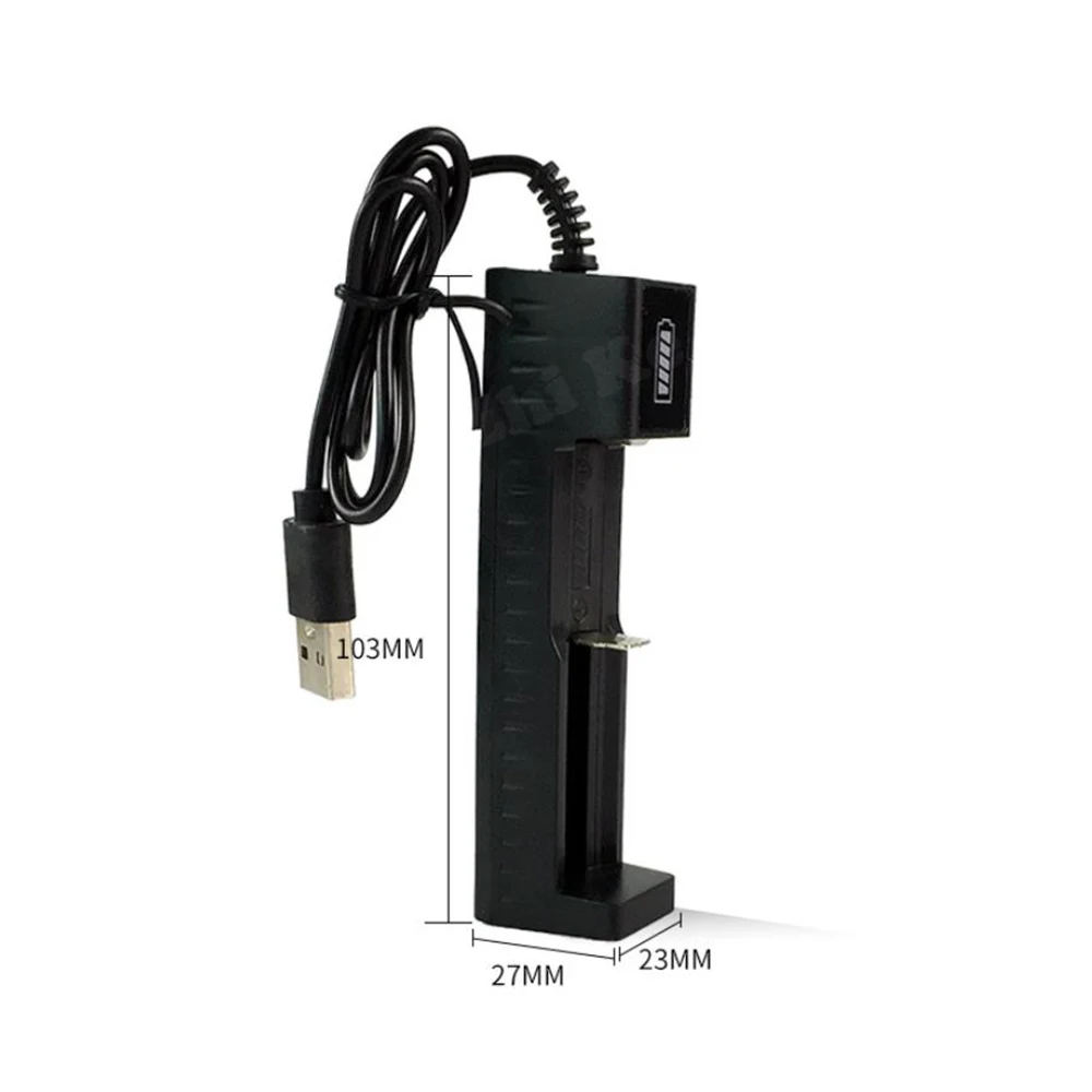 1/2/4 Slot 18650 26650 Battery Charger LED Smart Quick Charging USB Rechargeable Lithium Battery Charger Dock Station Cradle