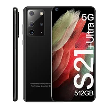 Téléphone portable S21 + Ultra 7.2 pouces, Smartphone 4G 5G, débloqué, caméra 16mp + 32mp, 12 go + 512 go, 5800mAh, Version globale