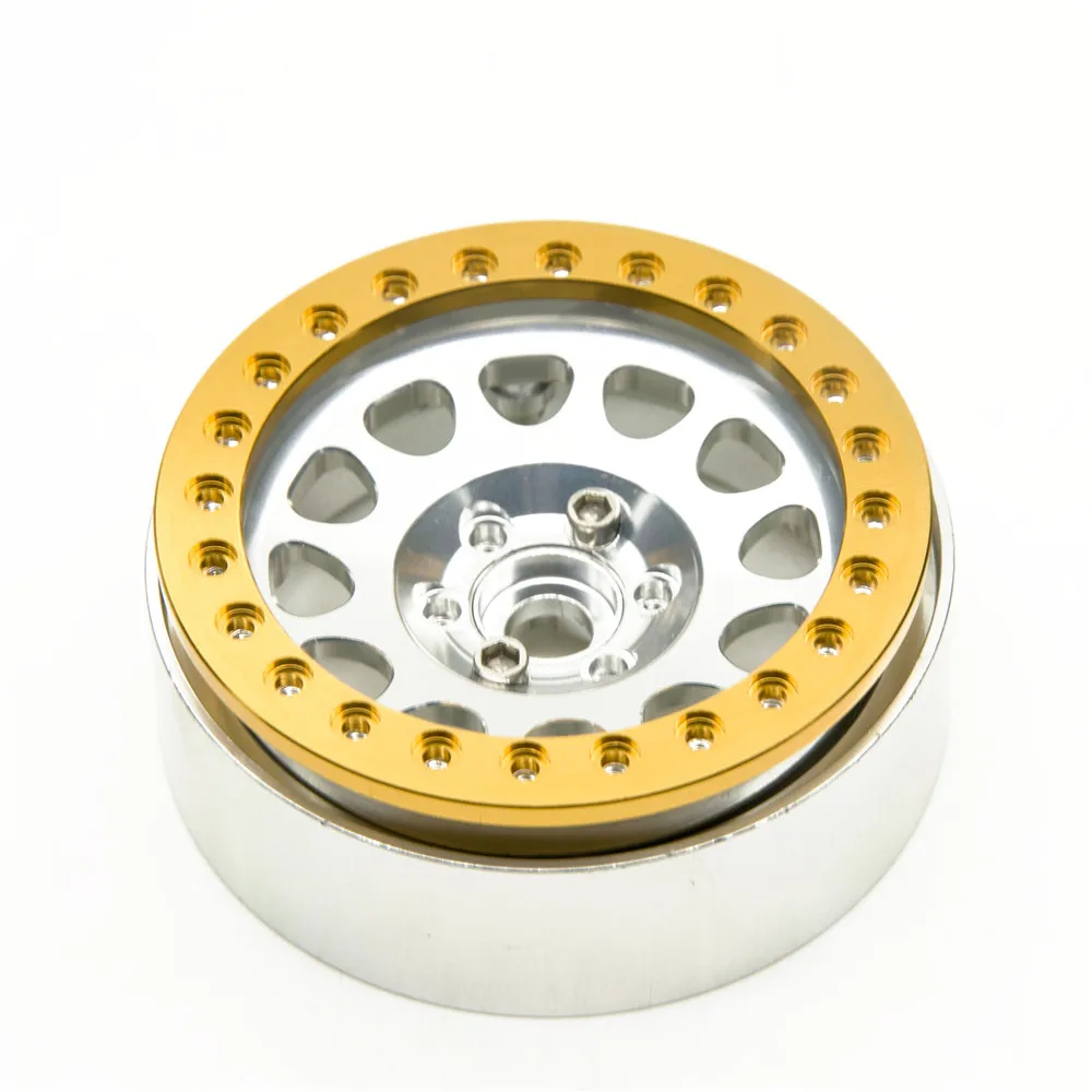 AXSPEED 4 Stück Aluminiumlegierung 1,9/2,2 Zoll Ersatz Beadlock Felgen Ringe für Axial SCX10 Wraith TRX-4 1/10 RC Crawler Auto – Detail 15