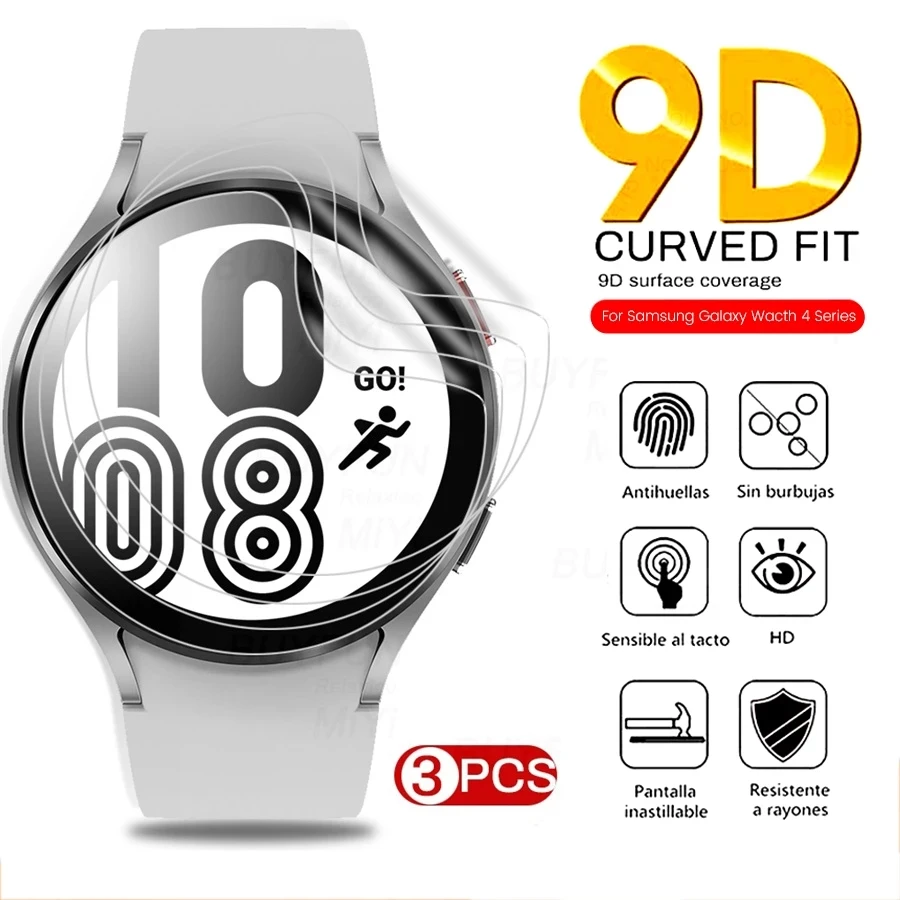 

Film For Samsung Galaxy Watch 4 40mm 44mm For Watch4 Classic 42mm 46mm HD Clear Full Screen Protector Film New