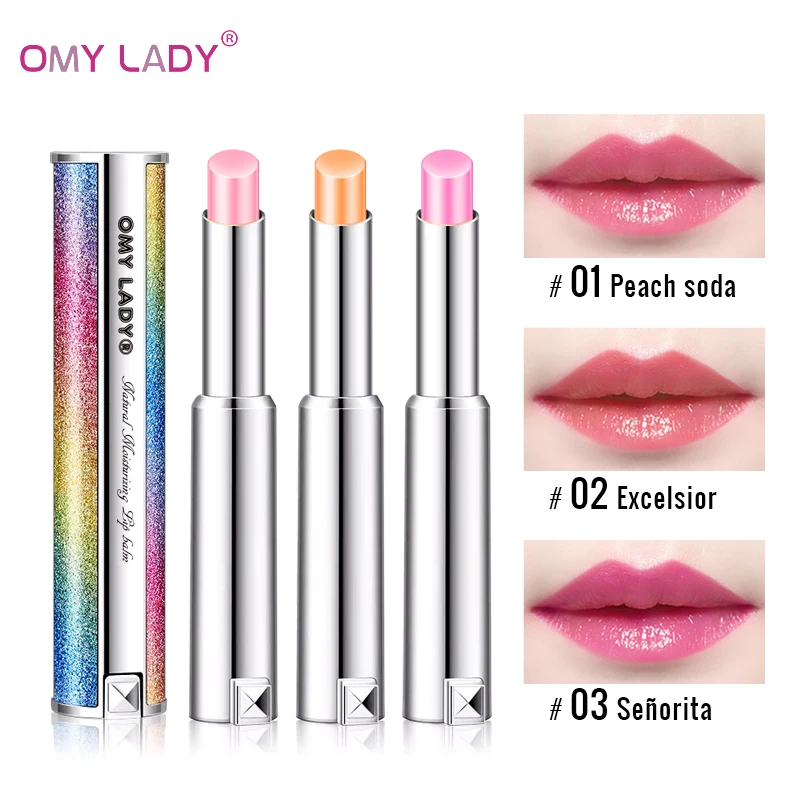 

OMY LADY Heat Discoloration Lip Balm Moisturizing Nourish Plumper Brightening Lipbalm Lighten Lip Line Prevent Chapped Makeup