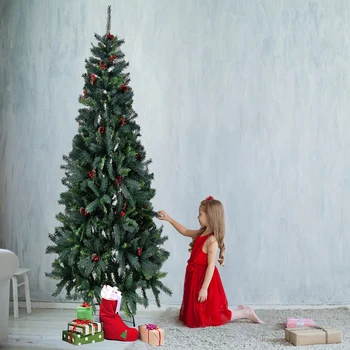 

Canadian Style Christmas Decorative Tree With Pinecones And Berries Home Restaurant Decoration LAD-sale