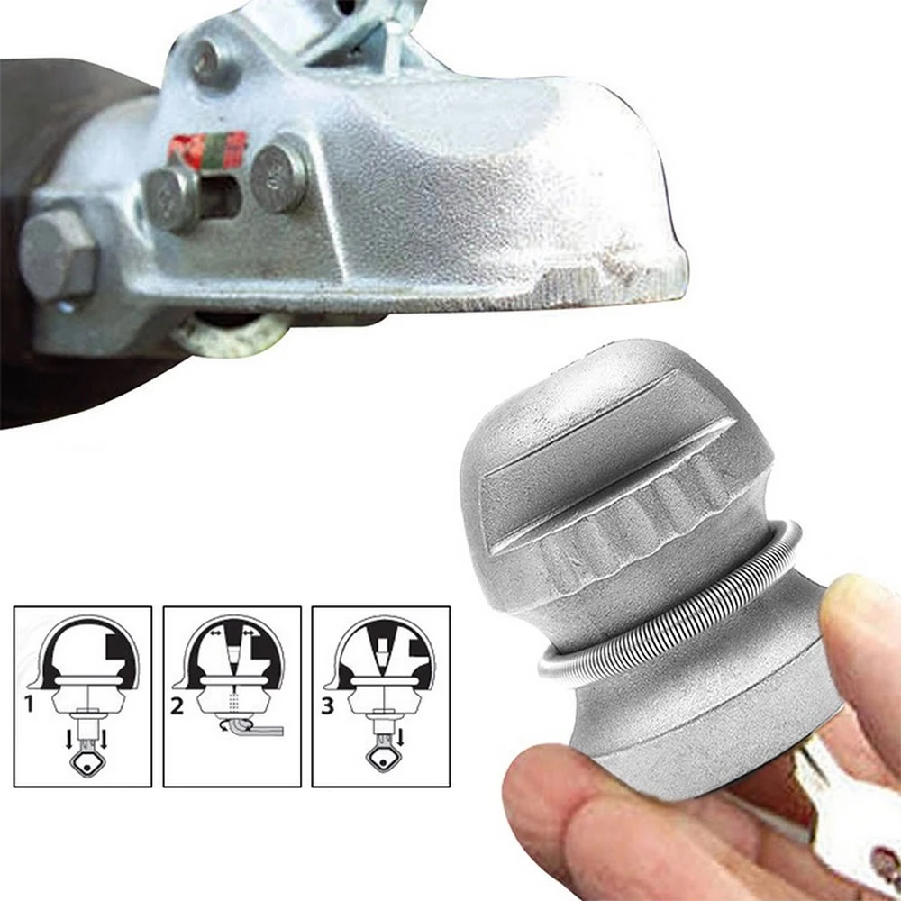 Universal Insertable Hitch Coupling Lock Trailers Locks Caravans
