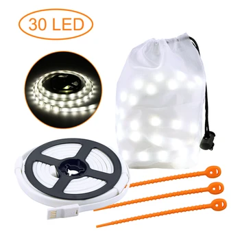 

Waterproof Camping RGB LED Strip Light Lantern Lamp SMD 2835 DC5V USB LED Rope Light Outdoor Hiking Camp Tent Hanging Lamp