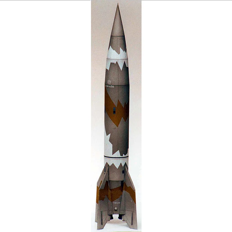 

1: 24 Germany V1, V2 Missile Paper Model Missile Aerospace Military Fans Handmade DIY Paper Art Homework