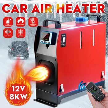 

All in One Unit 1-8KW 12V Car Heating Tool Diesel Air Heater Single Hole LCD Monitor Parking Warmer For Car Truck Bus Boat RV