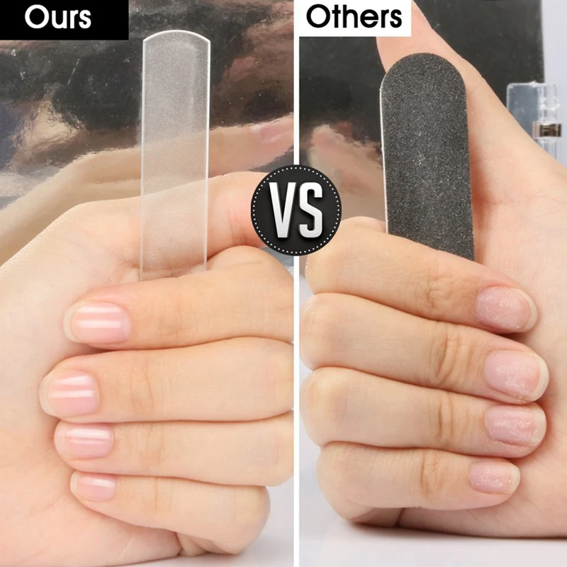 Стеклянные лаки для ногтей-Нано Стеклянные пилочки хрустальные ногтей буфера Блестящий полировщик для натуральных ногтей ногти