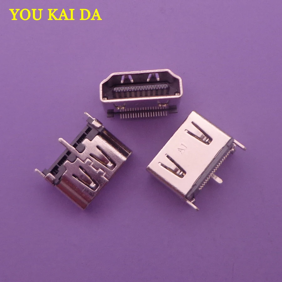 1 шт. HDMI HD разъем sub вертикальный 19pin 0 5 мм 19 Pin USB запасные части замена|Соединители|