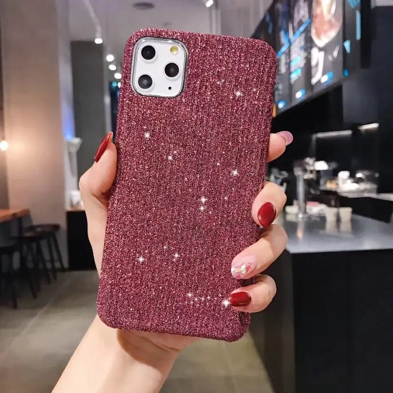 Новый Теплый фланелевый чехол в полоску для телефона Iphone 11 Pro Max розовый тканевый