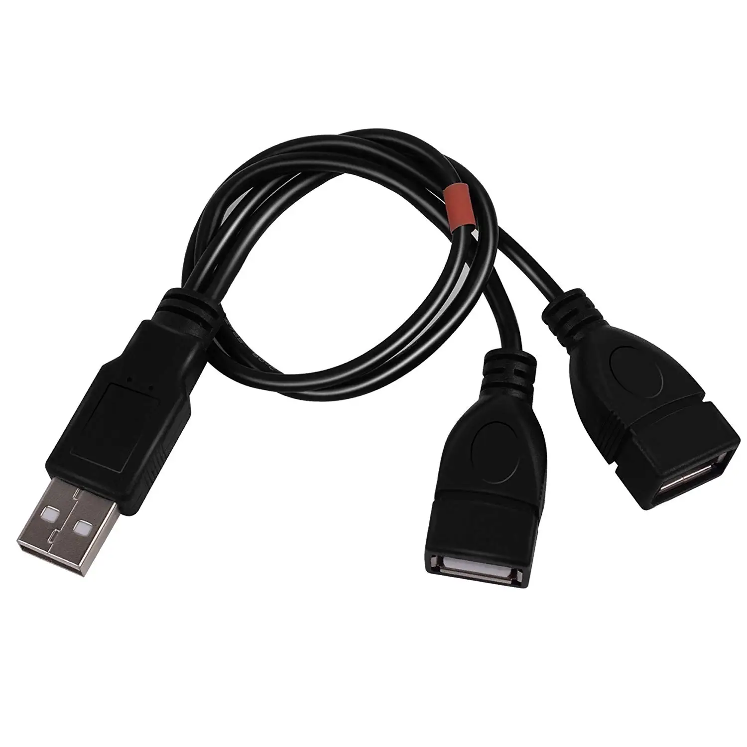 20 см USB 2 0 A штекер для двойных гнездо Y разветвитель адаптер Удлинительный