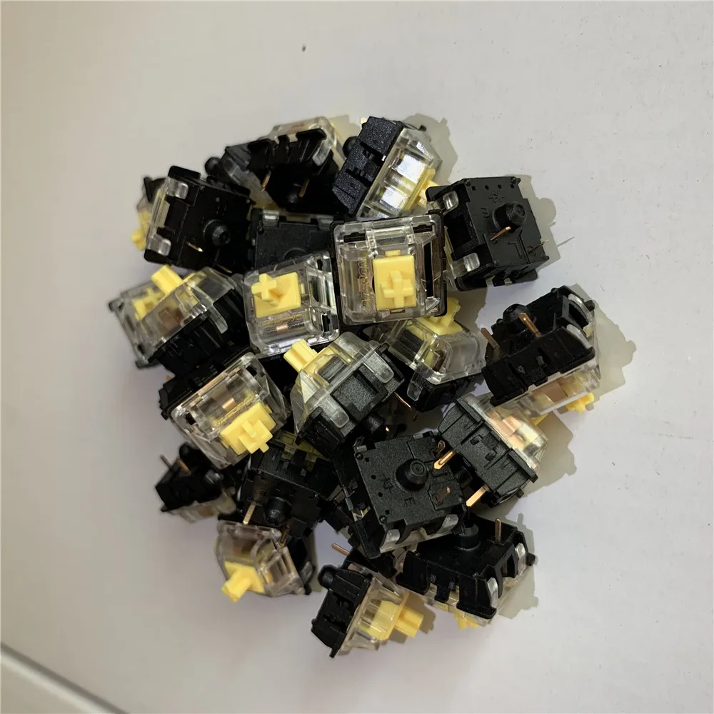 Механические переключатели Gateron крышка MX 3Pin черная Нижняя прозрачная оптовая