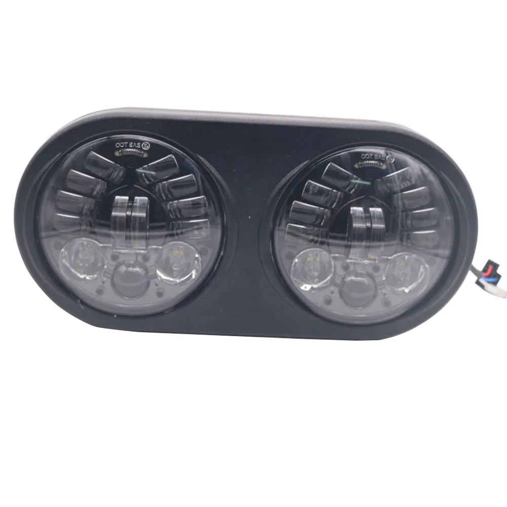 Точечные светодиодные фары для дорожного Glide Dual 110W белые DRL фары для дорожных скользящие аксессуары 2004-2013