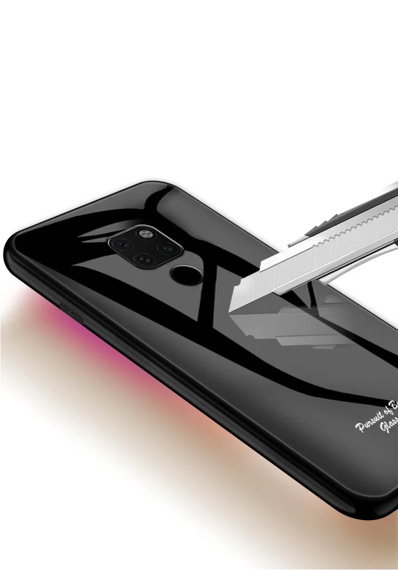 Macaron стеклянный чехол для huawei mate 20, Модный милый Противоударный задняя крышка для huawei mate 20, задняя крышка телефона 6,53 дюйма