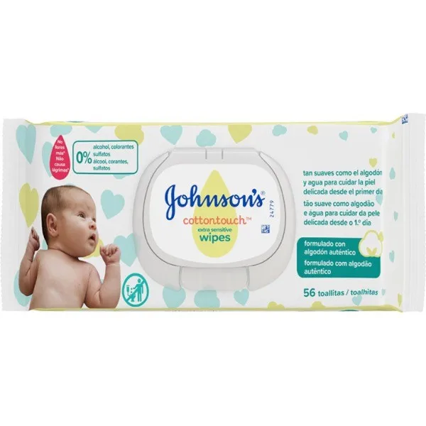 Сверхчувствительные хлопковые салфетки JOHNSONS 56 u | Красота и здоровье