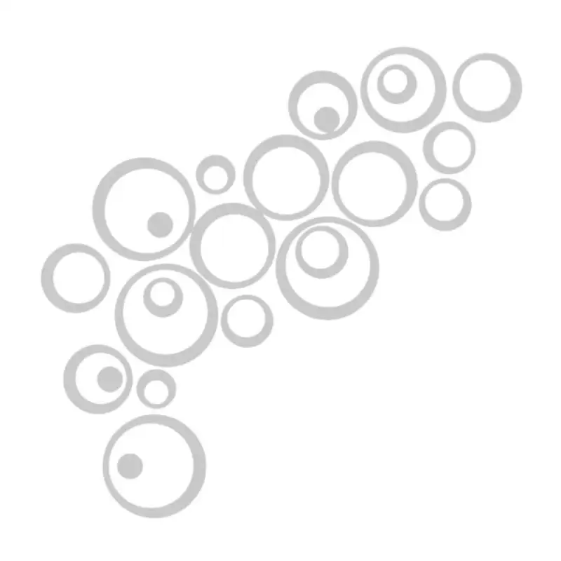

24Pcs Circles Ring Mirror Style Wall Stickers Home Adesive Home Decoration Removable Decal Vinyl Creative Art Mural Wall Sticker