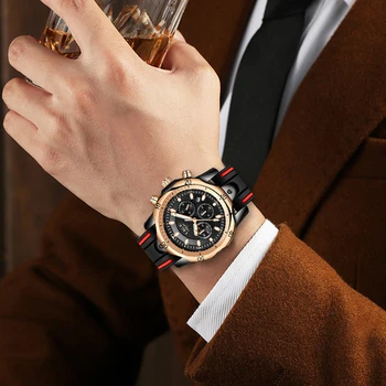 

2019New LIGE Silicone Strap Men Watches Fashion Top Brand luxury Business Luminous Quartz Watch Men Casual Waterproof Date Clock