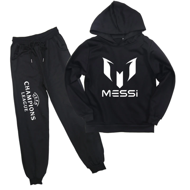 11 Messi 10 Толстовка и штаны, костюм Детская толстовка с капюшоном, модная повседневная толстовка с длинными рукавами для мальчиков и девочек спортивные пуловеры, топы для детей - Цвет: 11