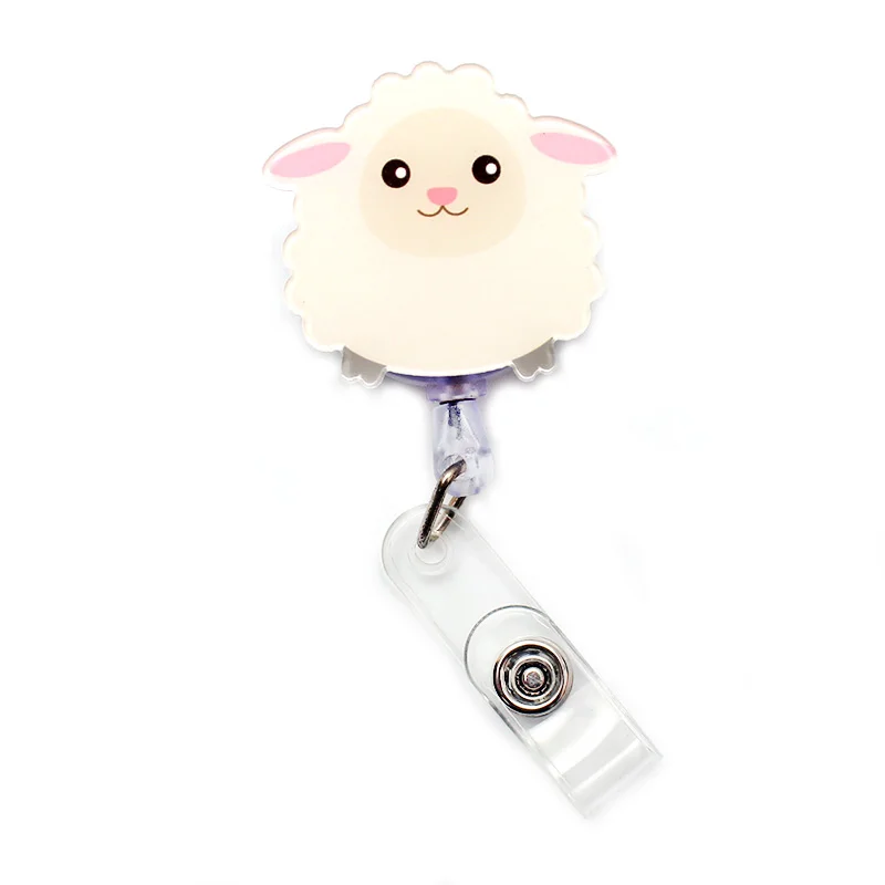 Creative Circle Animal Style Retractable Badge Reel For Nurse&Doctor Card Holder Office&Hospital Supplies Boy&Girl Name Card retractable badge reel,badge holder,retractable id tag,retractable id lanyard