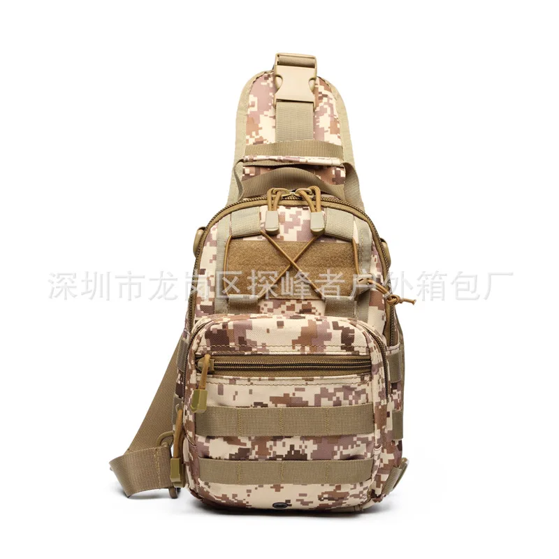

Manufacturers 600D Waterproof Oxford Cloth Multi-functional Outdoor Chest Pack Shoulder Cross-body Waterproof Single-shoulder Ba