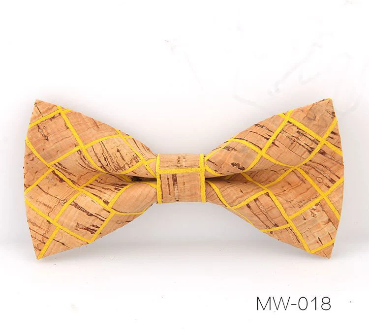 MW-018 Регулируемая Пробка деревянный галстук-бабочка для мужчин деревянный галстук-бабочка галстук мужской ручной работы твердый галстук-бабочка для мужчин аксессуары для свадебной вечеринки галстук - Цвет: MW-018