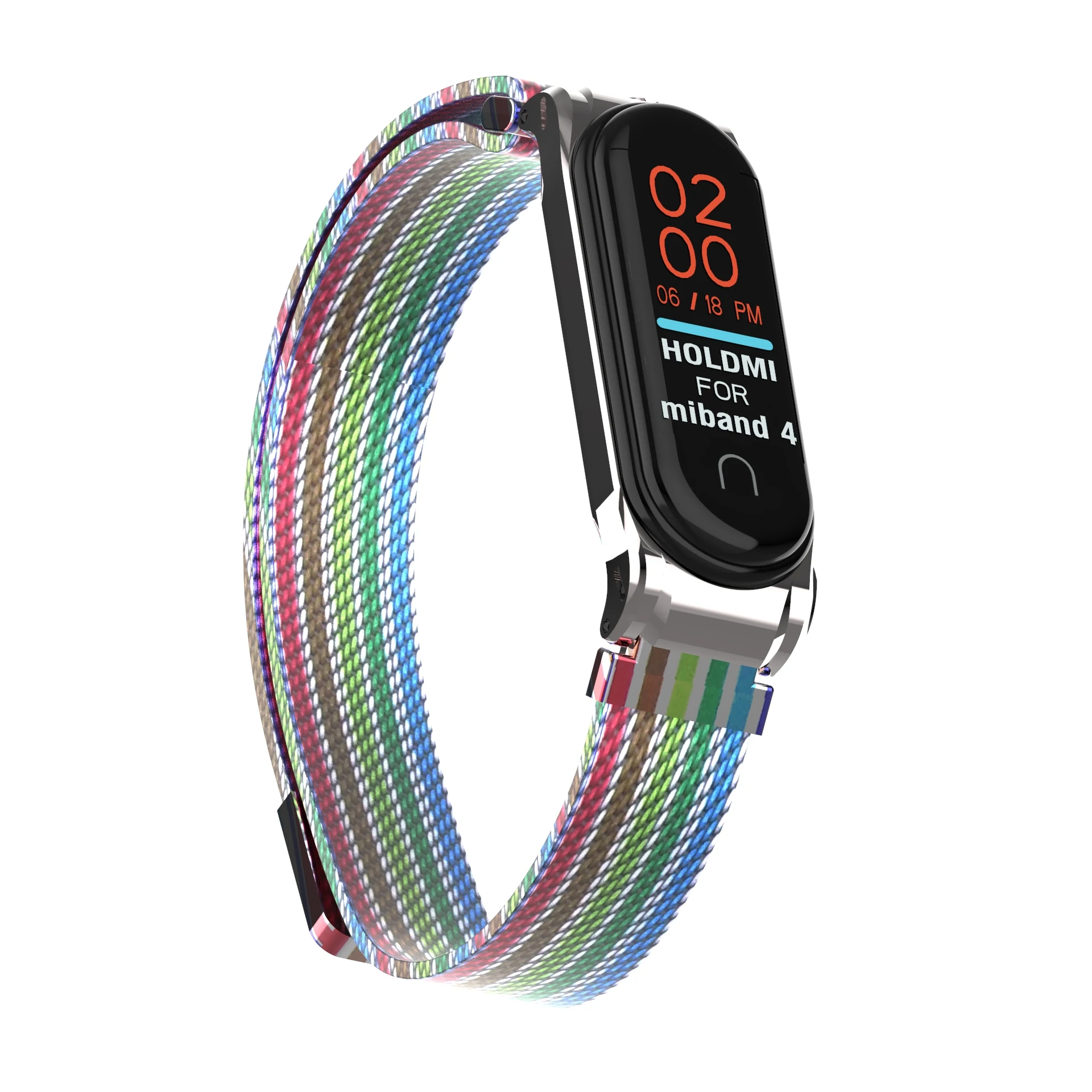 Запястье для Xiaomi mi Band 4 3 металлический ремешок фитнес-Браслет Смарт-часы спортивные mi lanese Pulseira Correa пояс для mi band 4 3