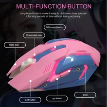 Геймерская игровая мышь проводная USB мышь Мыши с 7 видов цветов подсветкой 3200 dpi дыхательный светильник мышь для MacBook компьютера ПК ноутбука