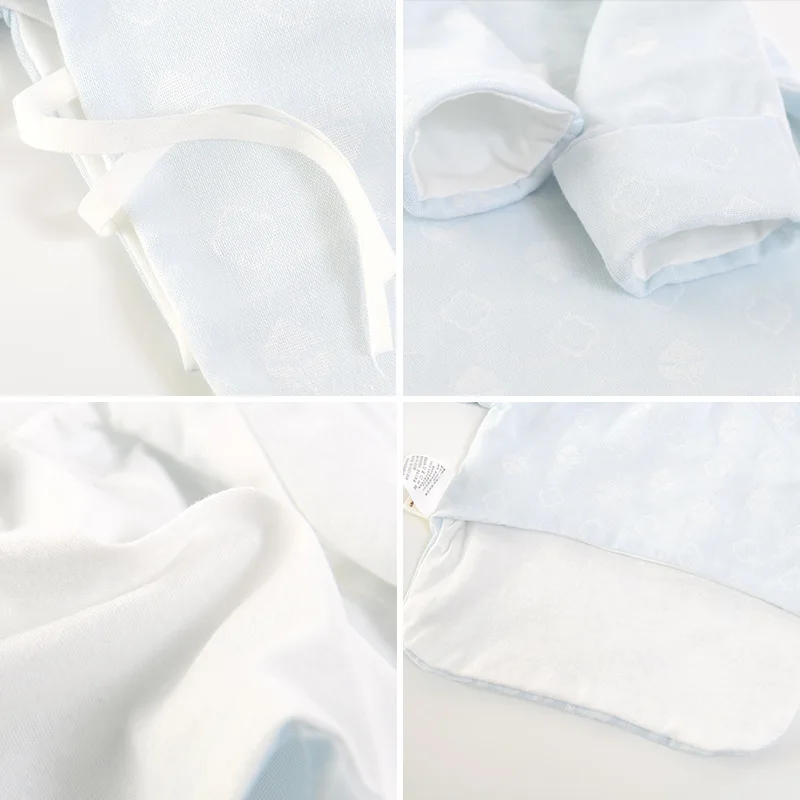 

Newborns Semi-back Clothing Month Baby Clothes 0-3 Pure Cotton Monk Hebei Province Short Climb Cotton Coat