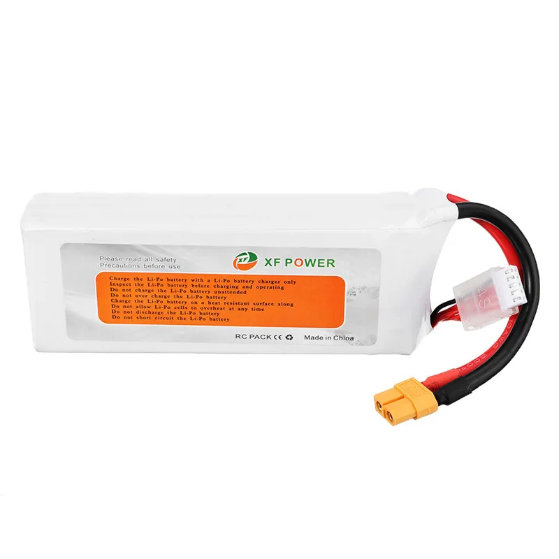 1/2/4 шт. XF-POWER 14,8 V 5200 мА/ч, 60C 4S XT60 Plug Lipo Батарея для гонок FPV RC Дрон мультиротор запасные части Аксессуары