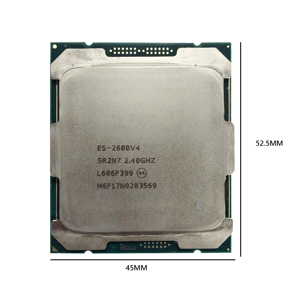 fastest cpu 90% new Used CPU for Intel Xeon E5-2680 V4 14 Core Processor for X99 LGA 2011-3 DDR4 1600/1866/2133 Replacement CPU good cpu
