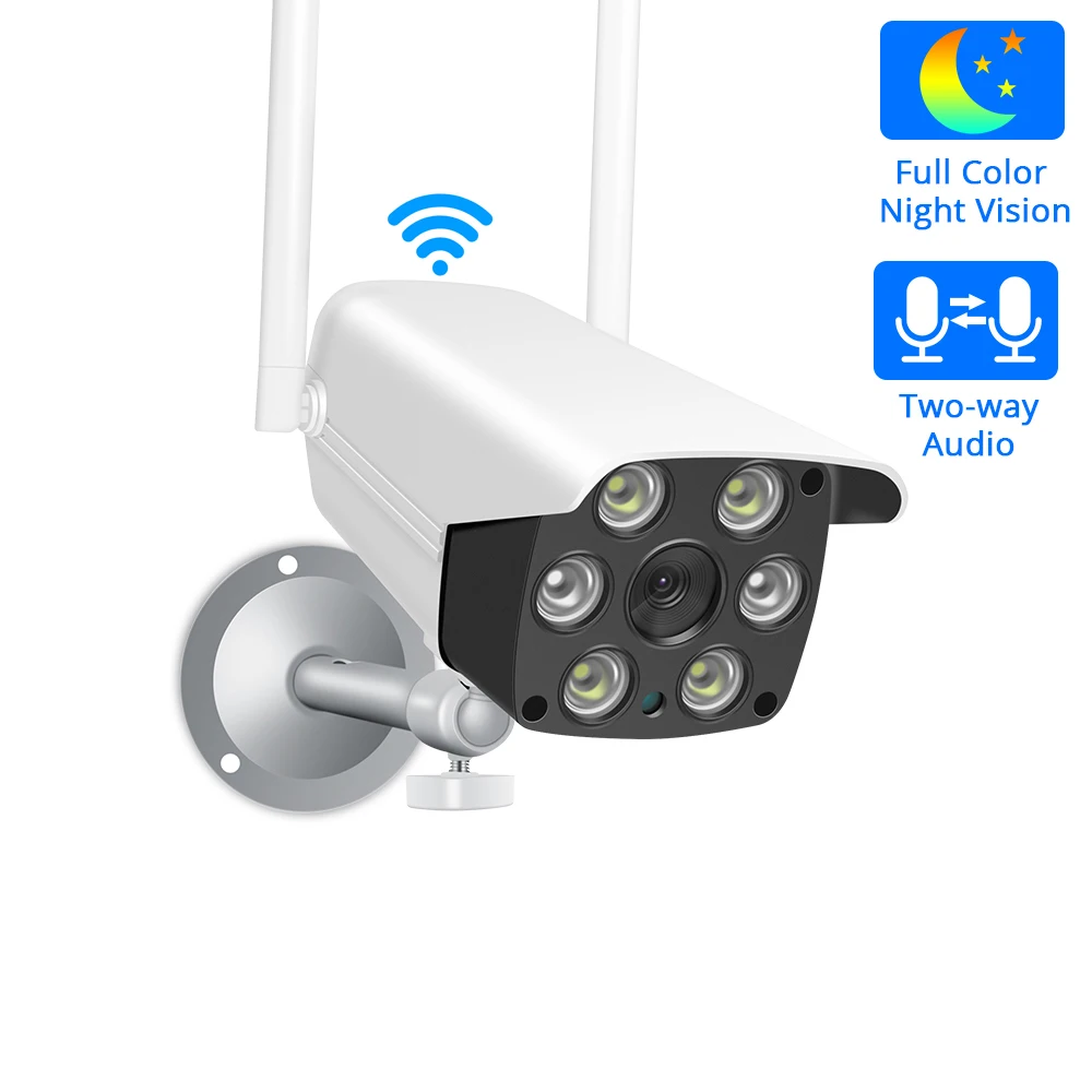 HD 1080P WiFi IP камера наблюдения 2.0MP беспроводная уличная Водонепроницаемая камера безопасности цветная камера ночного видения CCTV