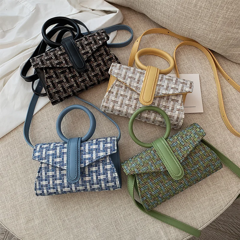 

High Grade Sense Bag Western Style Handbag Women's 2019 New Style Fashion Versatile Shoulder Weaving Bag France Non-mainstream B