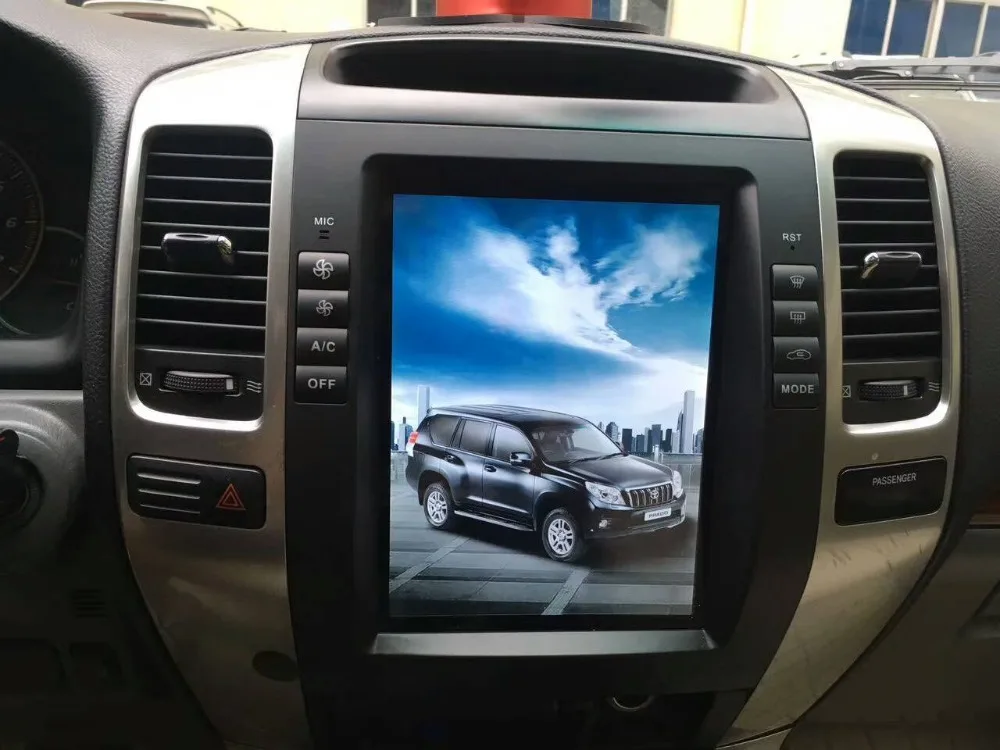 Вертикальный автомобильный DVD плеер Tesla Style Android 9 0 для Toyota Prado 120 land cruiser 2002 2009 Lexus GX470
