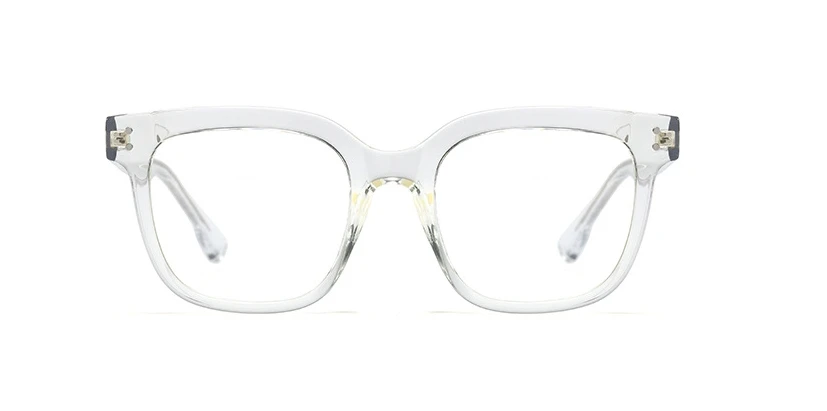 48048 пластиковые титановые Ретро квадратные очки с заклепками, оправа для мужчин и женщин, оптические модные компьютерные очки