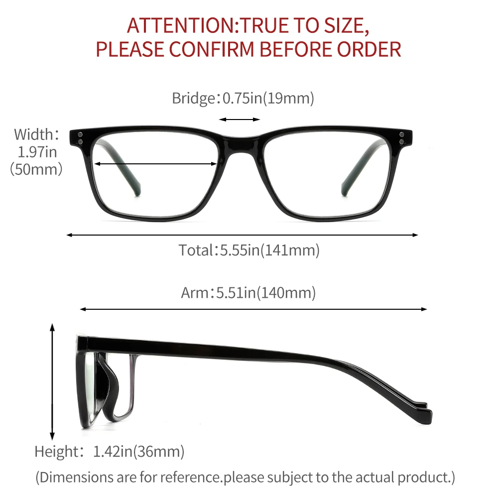 Cyxus Ретро Классический анти синий светильник очки для чтения прямоугольные