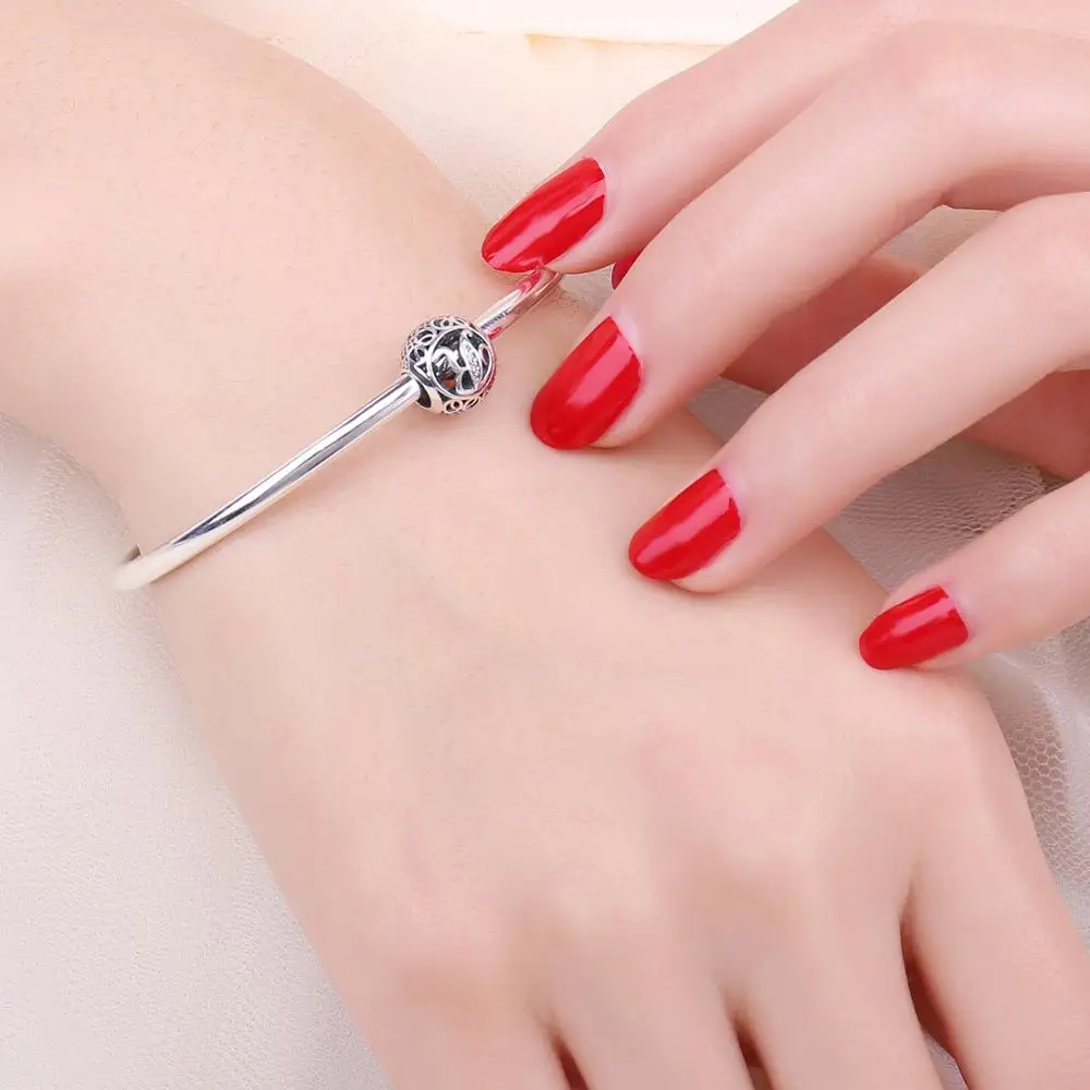 Jewelrypalace стерлингового серебра 925 Буква R жемчужный бисер Подвески Fit Браслеты