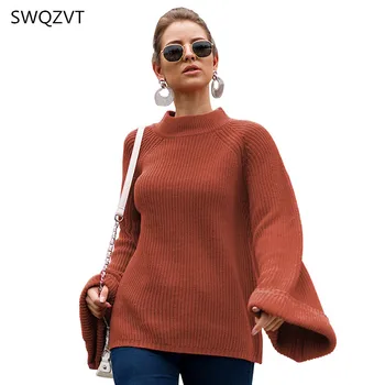 

Winter Sweater Women 2019 Casual Round-neck Long Sleeve Knitted Women Pullovers Warm Loose Ladies Tops Female Streetwear