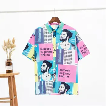 

Thin Quick-dry Short-sleeved Shirt Men's Summer Vintage Shirts Men Short Sleeve Trendy Mens Shirt Men Summer Shirts 2019 HH50CS