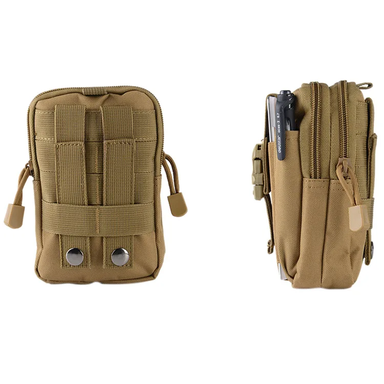Camouflage Tactical Waist Pack Multi-functional Sports Travel Mountain Climbing Running Oxford Cloth Waterproof Mobile Phone Pan